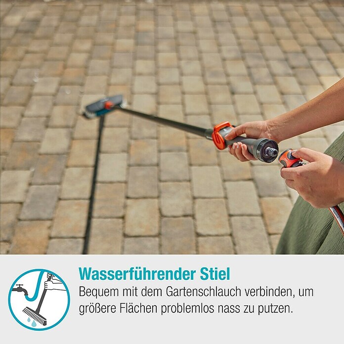Gardena Cleansystem Vodni ročaj Cleansystem  (Dolžina držala: 150 cm, Aluminij) | 7317 - Wassertechnik Reinigung | IAFB - Systemteile Wassertechnik | IAF - Wassertechnik | IA - Gartenhartware | I - Stadtgarten | BAUHAUS