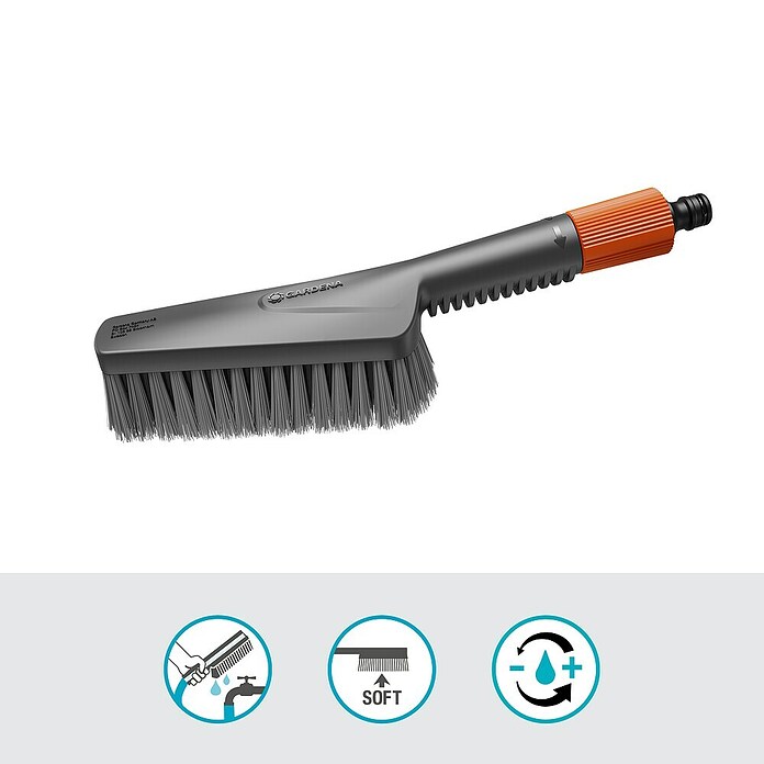Gardena Wasborstelset Cleansystem S Soft (Watergeleidend) | BAUHAUS