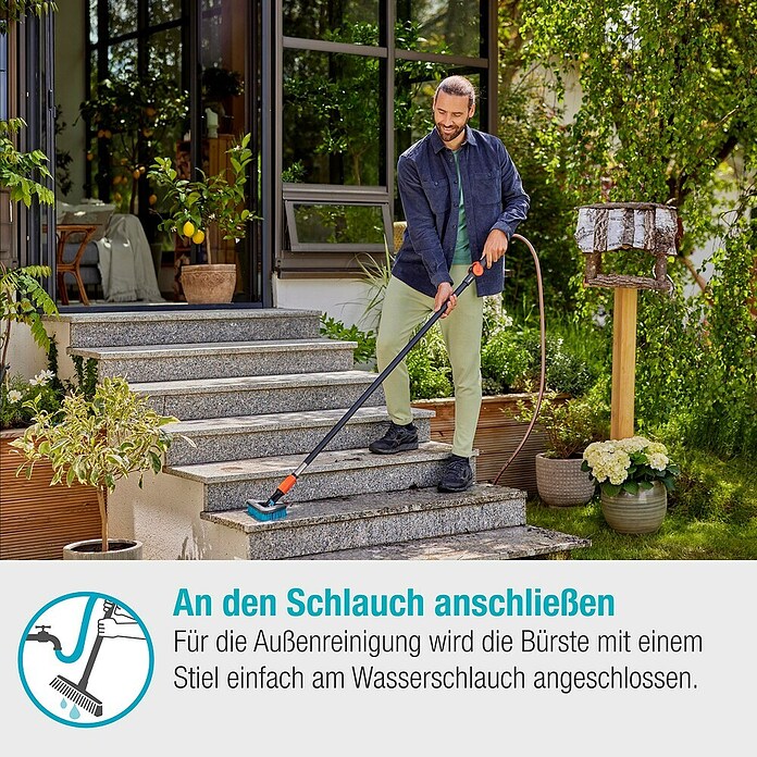 Gardena Čistilnik za fuge Cleansystem  (Upogljiv spoj, Širina: 280 mm) | 7317 - Wassertechnik Reinigung | IAFB - Systemteile Wassertechnik | IAF - Wassertechnik | IA - Gartenhartware | I - Stadtgarten | BAUHAUS