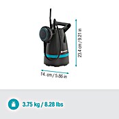 Gardena Potopna pumpa za čistu vodu 8600 BASIC  (400 W, Maksimalni protok: 8.600 l/h) | BAUHAUS