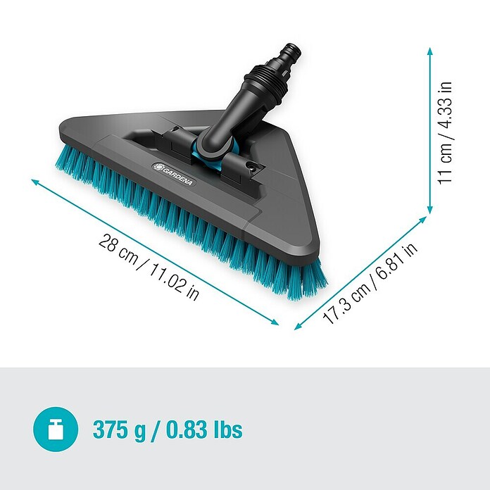 Gardena Čistilnik za fuge Cleansystem  (Upogljiv spoj, Širina: 280 mm) | 7317 - Wassertechnik Reinigung | IAFB - Systemteile Wassertechnik | IAF - Wassertechnik | IA - Gartenhartware | I - Stadtgarten | BAUHAUS