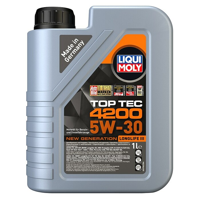 Liqui Moly Motoröl Top Tec 4200 (5W-30, C3, 1 l)