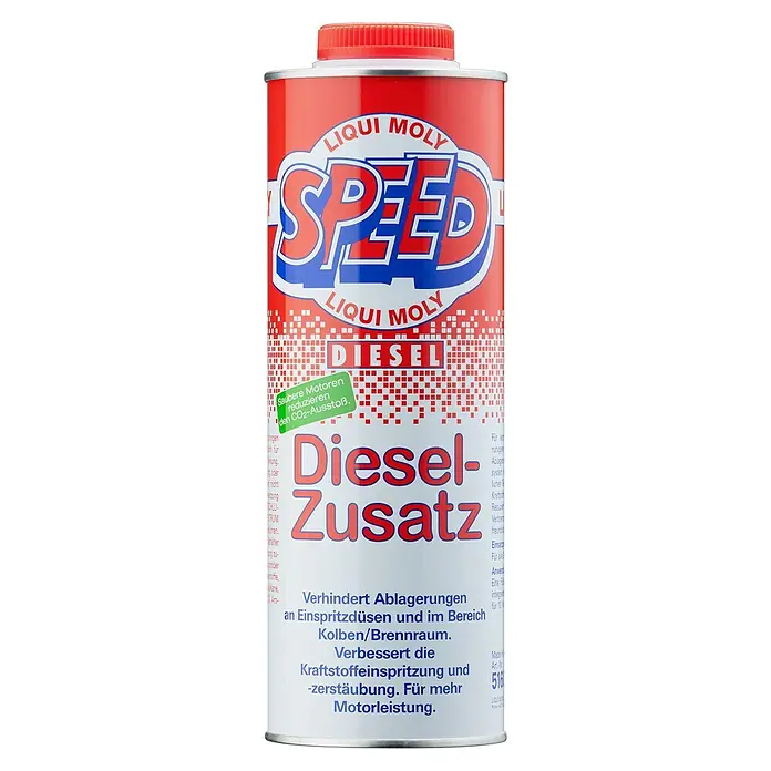 Liqui Moly Dieselzusatz Speed - 1 l - Produktbild einer Dose Liqui Moly Speed Diesel Zusatz, ein Additiv zur Verbesserung der Motorleistung und Reduzierung von Ablagerungen.