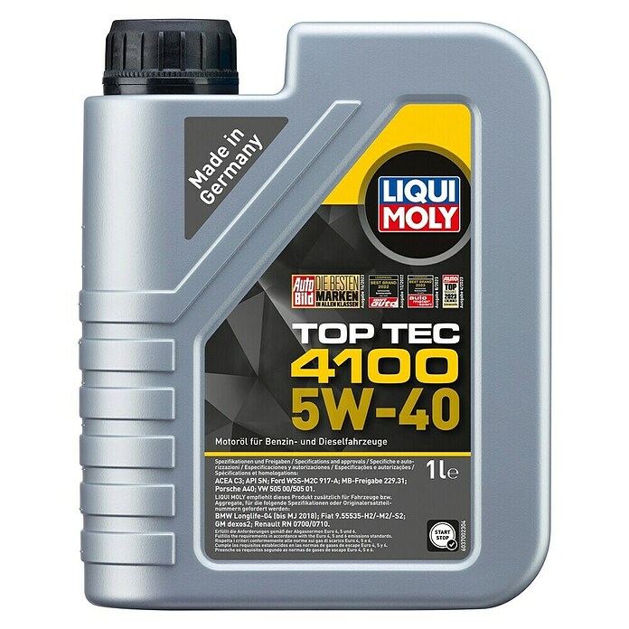 Liqui Moly Motoröl Top Tec 4100 (5W-40, C3, 1 l)