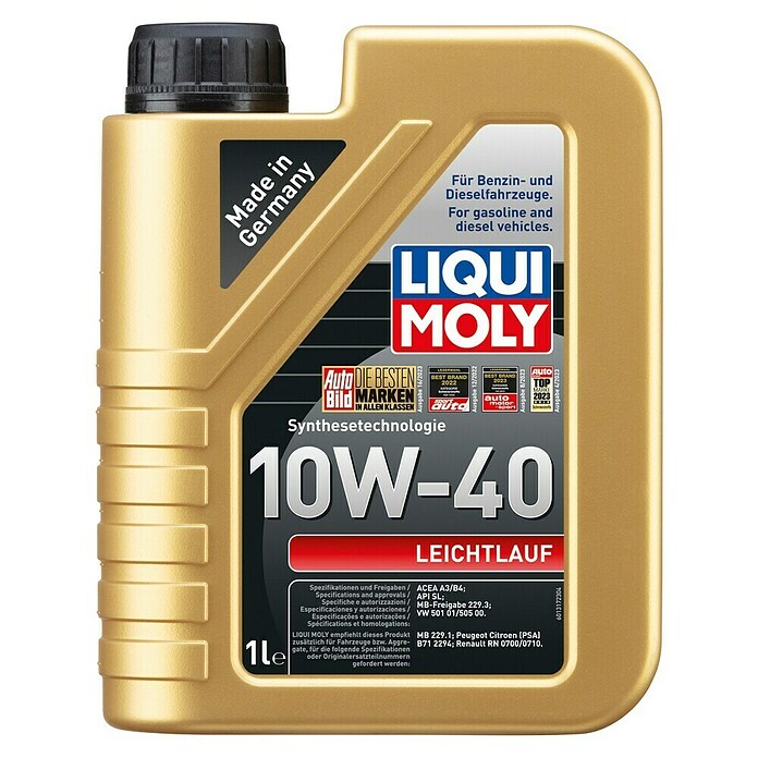 Liqui Moly Leichtlaufmotorenöl (10W-40, A3/B4, 1 l)