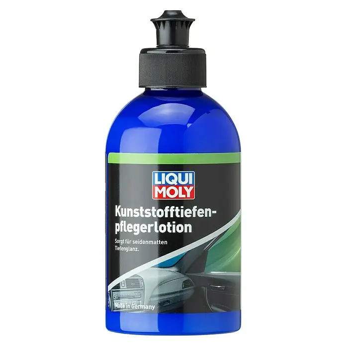 Liqui Moly Reinigungs- & Pflegemittel Kunststofftiefenpflegerlotion - 250 ml, Flasche - Liqui Moly Kunststofftiefenpflegerlotion für die Kunststoffpflege im Fahrzeuginnenraum, sorgt für seidenmatten Tiefenglanz.