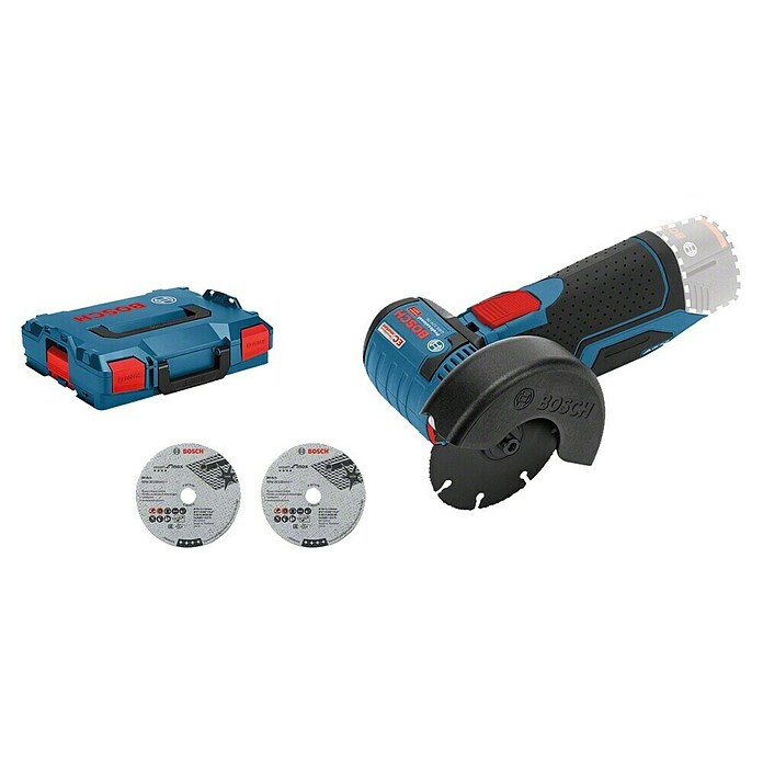 Bosch Professional Amoladora angular de batería GWS 12V-76 L-Boxx (12 V, Sin batería, Diámetro disco: 76 mm)