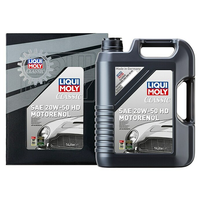 Liqui Moly Aceite para motor Classic SAE 20W-50 HD (20W-50, 5 l) | BAUHAUS