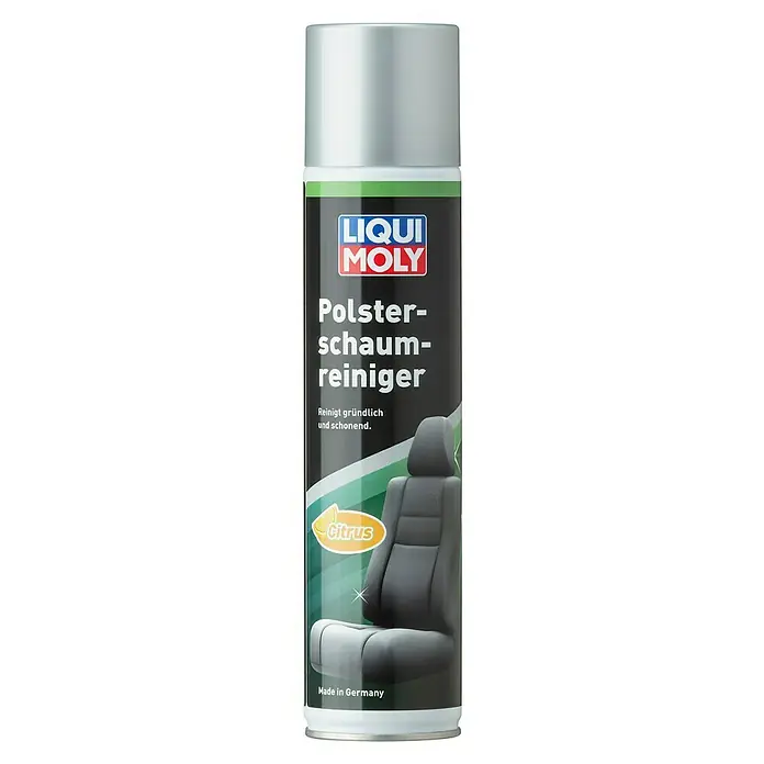 Liqui Moly Polsterreiniger - 300 ml - Polster-schaum-reiniger: Reinigt gründlich und schonend. Der ideale Reiniger für Polstermöbel und Autositze mit Citrus-Duft, Made in Germany.