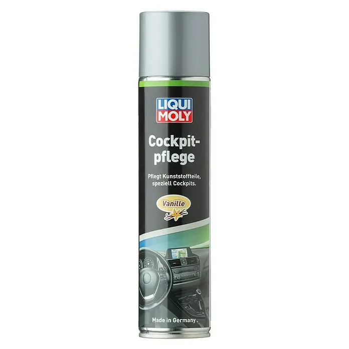 Liqui Moly Cockpit-Spray - Vanille, 300 ml - Dose Cockpitpflege Vanille von LIQUI MOLY. Reinigt, pflegt und schützt Cockpits und Kunststoffteile im Auto, hergestellt in Deutschland.