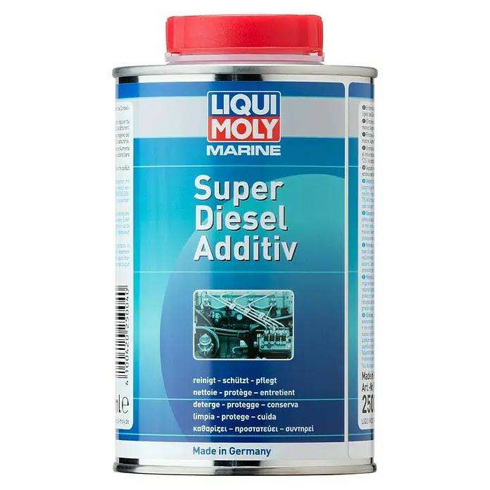 Liqui Moly Marine Diesel-Additiv Super - Geeignet für: Diesel-Boots-Motoren, 500 ml - Abbildung eines Liqui Moly Marine Super Diesel Additivs, ideal für die Pflege und den Schutz von Dieselmotoren.