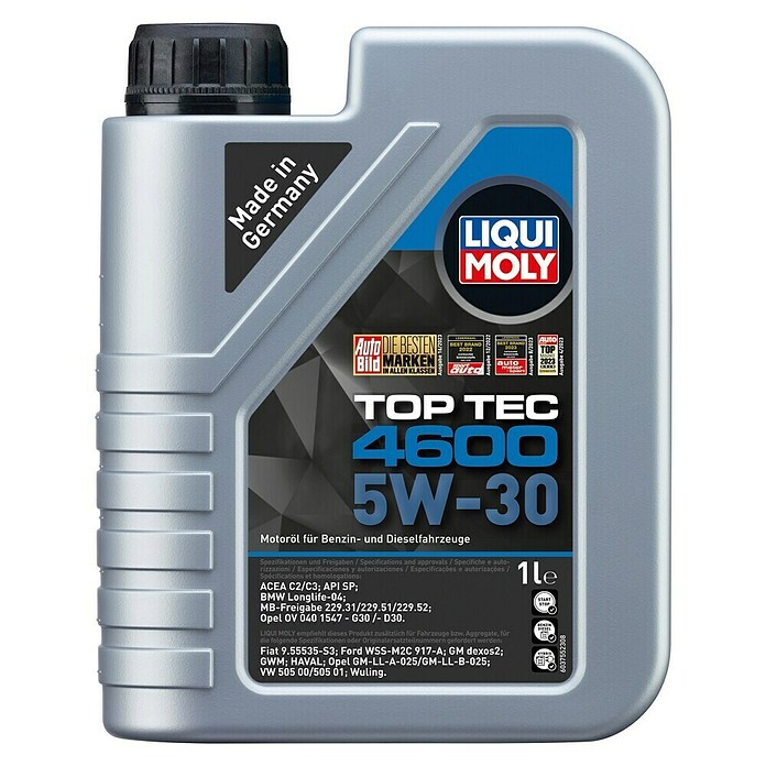 Liqui Moly Motoröl Top Tec 4600 (5W-30, C3, 1 l)