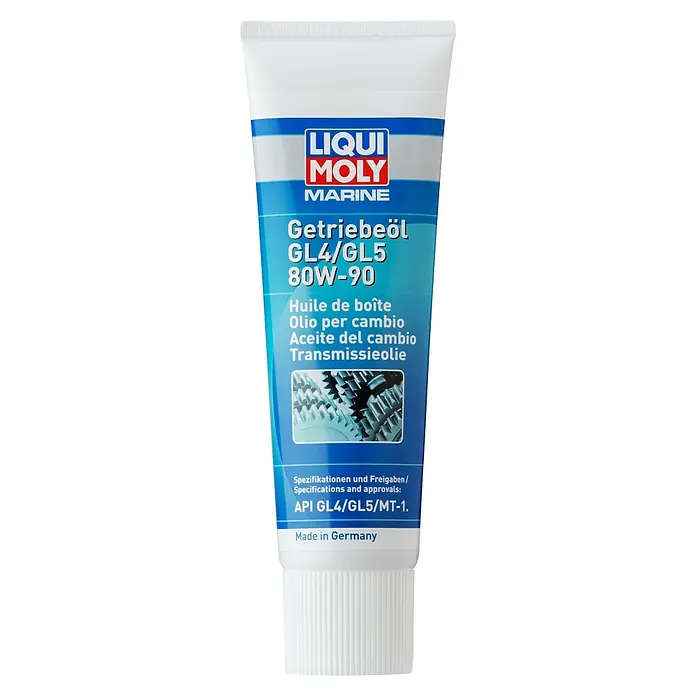 Liqui Moly Marine Getriebeöl GL4/GL5 80W-90 - Mineralisch, 250 ml - LIQUI MOLY Marine Getriebeöl GL4/GL5 80W-90 für Schaltgetriebe, hochdruckstabil, schützt vor Verschleiß & Korrosion, hergestellt in Deutschland.