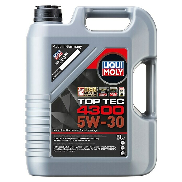 Liqui Moly Motoröl Top Tec 4300 (5W-30, 5W-30, 5 l)