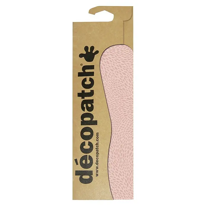 Décopatch Papel decorativo Xou - Rosa, 3 ud., 40 x 30 cm - Embalaje del producto Decopatch con un patrón rosa. Ideal para proyectos de manualidades creativas y decoraciones personalizadas.