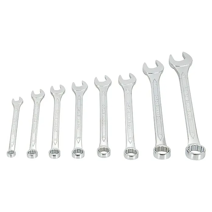 Alpha Tools Ringmaulschlüssel-Satz - 8 -tlg. - Set aus Chrom-Vanadium-Schlüssel, ideal für verschiedene Reparaturen. Hochwertiges Werkzeug für Heimwerker und Profis.