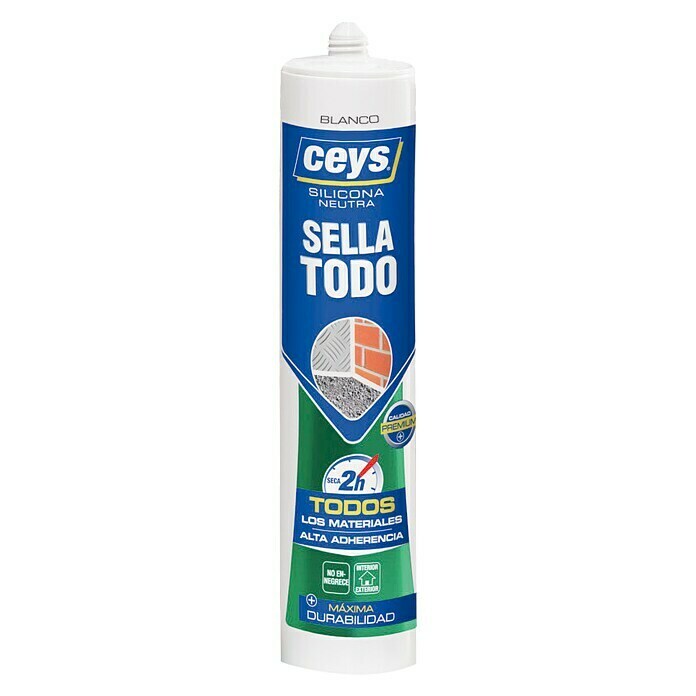 Ceys Silicona Neutra Sella Todo (Blanco, 280 ml)
