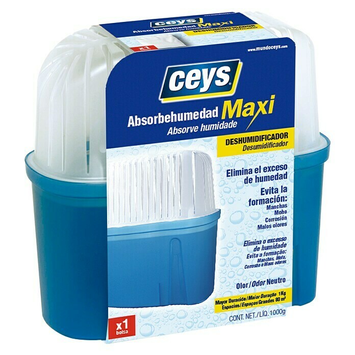Ceys Deshumidificador Absorbehumedad Maxi (Neutral, 1 kg)