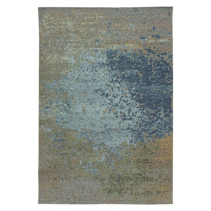 Kayoom Flachgewebeteppich Blaze (Blau/Braun, 230 x 155 cm, 74 % Polyester)