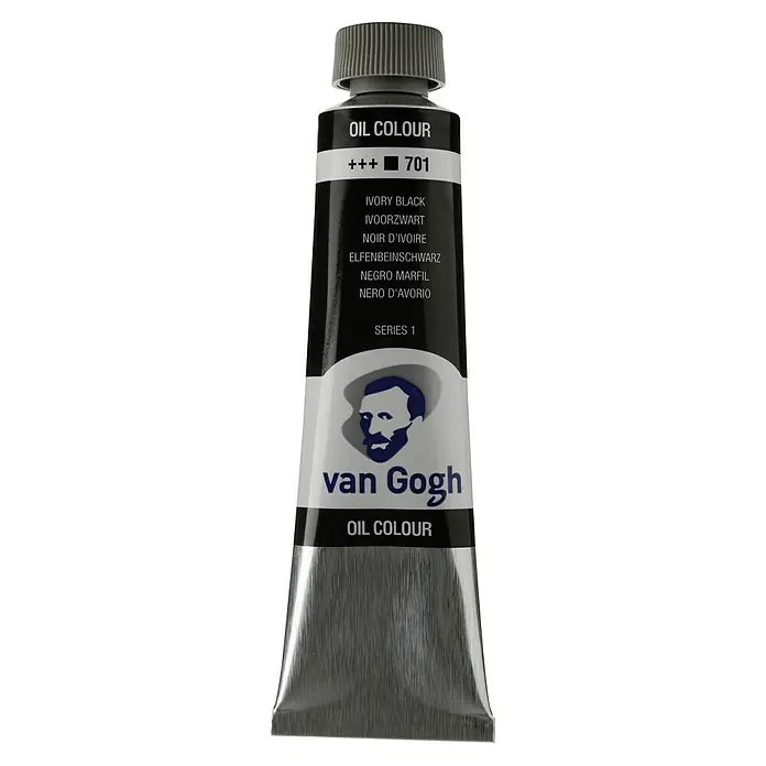 Talens Van Gogh Pintura al óleo - Negro marfil, 40 ml, Tubo - Tubo de pintura al óleo Van Gogh en negro marfil, ideal para artistas y amantes del arte que buscan colores de alta calidad.