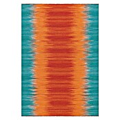 Kayoom Wollteppich Sunset (Orange/Türkis, 180 x 120 cm, 80 % Neuseeland-Wolle, 20 % Baumwolle)