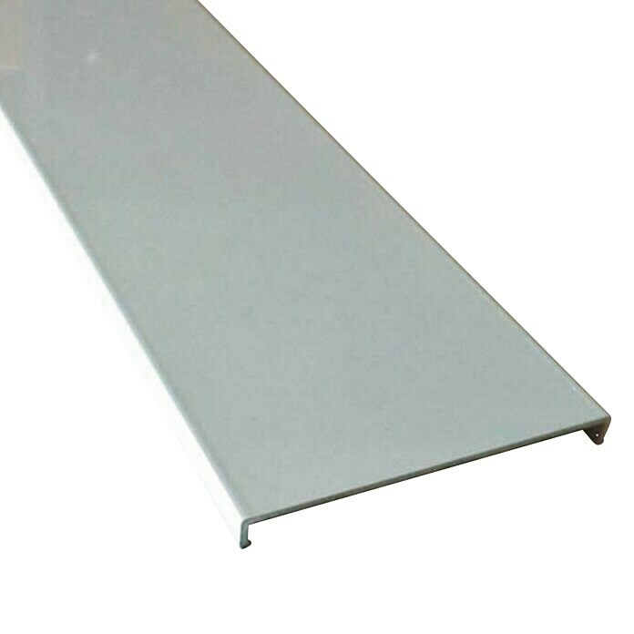 Perfil de bloques de vidrio recto (Blanco, 250 x 8 cm, Material: Aluminio)
