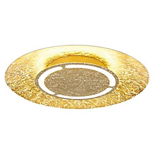 Globo LED-Deckenleuchte rund Tabea (24 W, Ø x H: 500 mm x 8,5 cm, Gold)