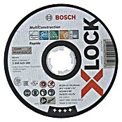 Bosch Professional X-Lock Disco de corte X-Lock Multi Construction (125 mm, Apto para: Metal)