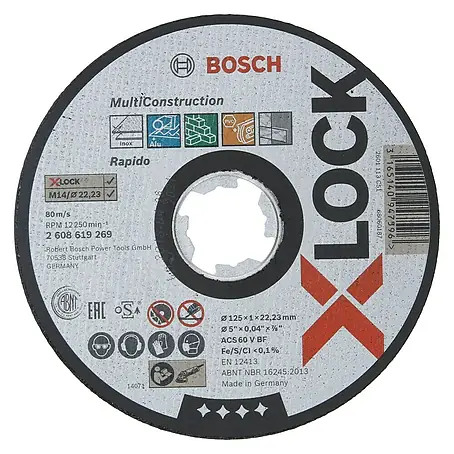 Bosch Professional X-Lock Disco de corte Multi Construction