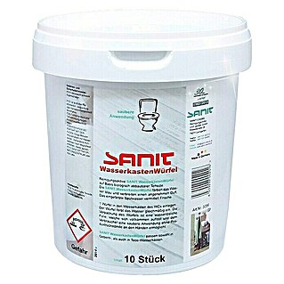 Sanit WC-Reiniger Wasserkastenwürfel (Wirkt gegen Kalk, Urinstein und Schmutz)