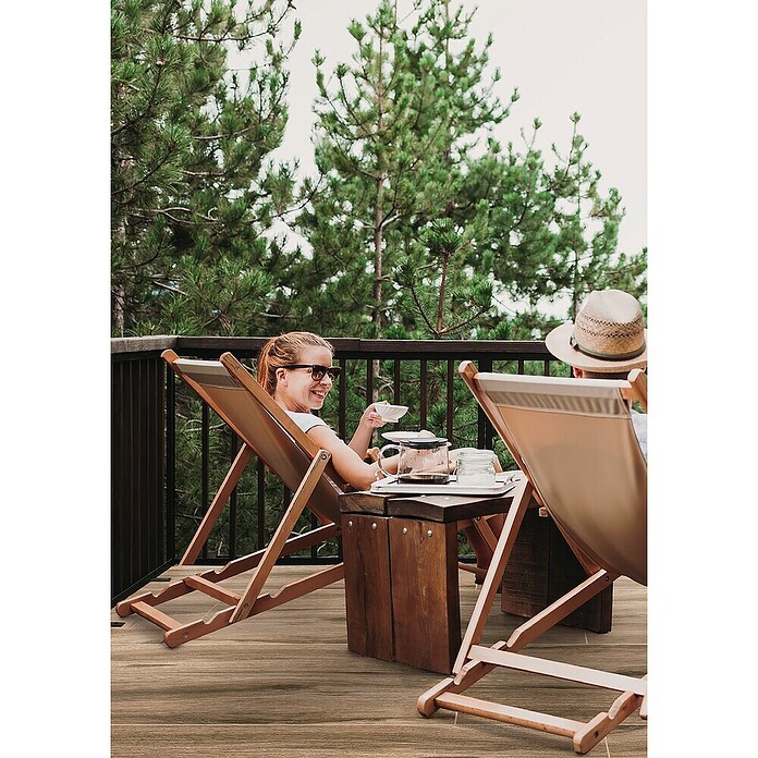 Terrassenfliese Strobus (40 x 120 x 2 cm, Ebony/Braun, Matt) | BAUHAUS