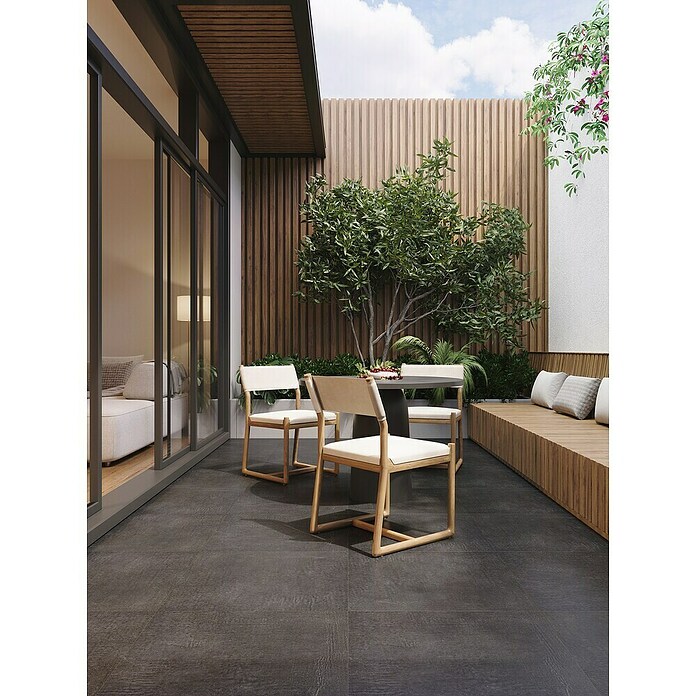 Pločica za terasu Beton  (60 x 60 x 2 cm, Antracit, Mat) | BAUHAUS