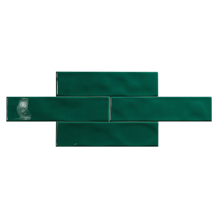 El Barco Wandtegel FASHION Verde (7,5 x 30 cm, Groen, Glanzend) | BAUHAUS