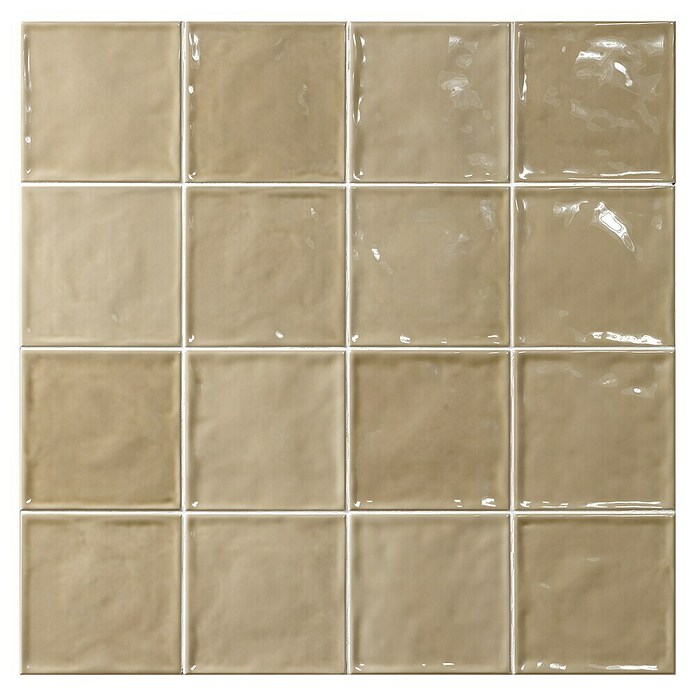 El Barco Wandtegel CHIC Beige (15 x 15 cm, Beige, Glanzend) | BAUHAUS