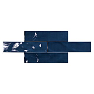 El Barco Wandtegel FASHION Marino (7,5 x 30 cm, Blauw, Glanzend)