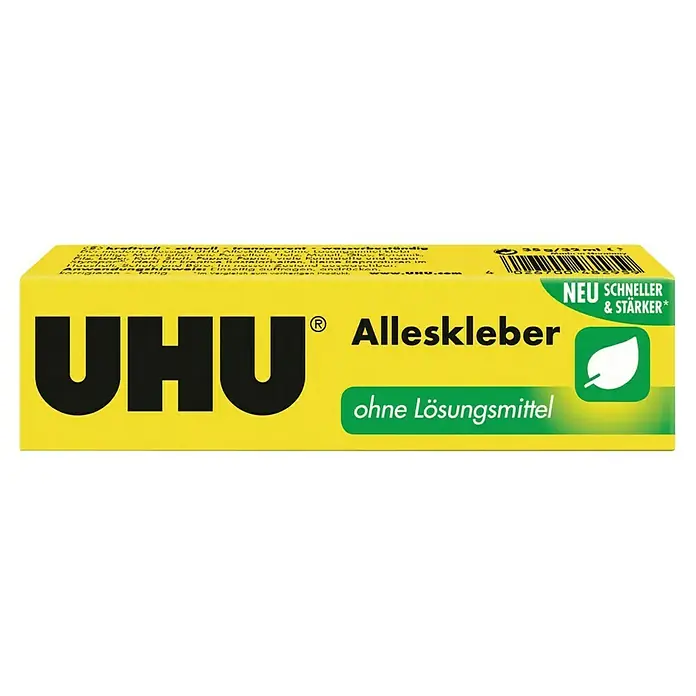UHU Alleskleber - 35 g, Tube, Gelartig, Gebrauchsfertig - UHU Alleskleber, ein lösungsmittelfreier, schneller und stärkerer Klebstoff für vielseitige Anwendungen im Haushalt, Büro und Hobby.