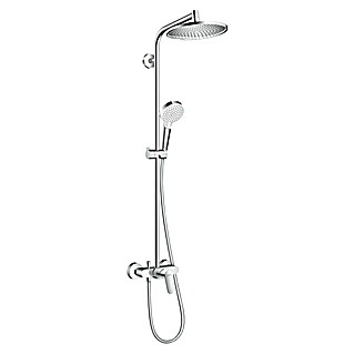 Hansgrohe Sistema de ducha Crometta S Showerpipe 240 (Con grifo monomando, Número de tipos de chorro: 2 ud., Cromo)