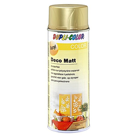 Dupli-Color Deco Mat Sprühlack (Gold, Matt, 400 ml)