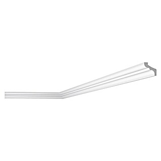 Nmc Decoflair Moldura de poliestireno decorativa D3 (2 m x 33 mm x 33 mm, Paneles de espuma rígida XPS)