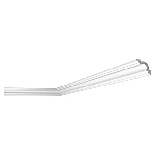 Nmc Decoflair Moldura de poliestireno decorativa D8 (2 m x 50 mm x 50 mm, Paneles de espuma rígida XPS)