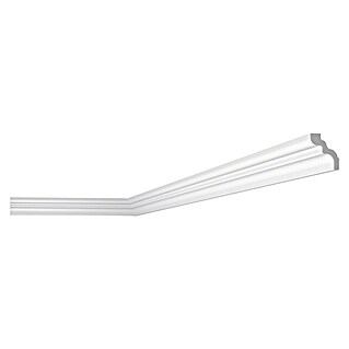 Nmc Decoflair Moldura de poliestireno decorativa D13 (4 m x 49 mm x 42 mm, Paneles de espuma rígida XPS)