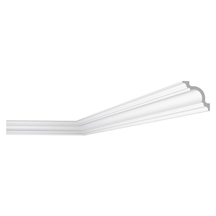 Nmc Decoflair Moldura de poliestireno decorativa D10 (2 m x 80 mm x 80 mm, Paneles de espuma rígida XPS) | BAUHAUS