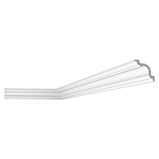 Nmc Decoflair Moldura de poliestireno decorativa D10 (2 m x 80 mm x 80 mm, Paneles de espuma rígida XPS)
