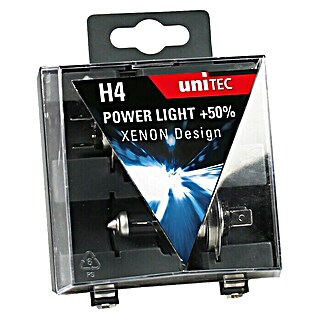 UniTEC Halogen-Scheinwerferlampe Power Light (ECE-Kategorie: H4, 1 Stk.)