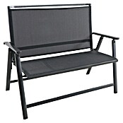 Sunfun Maja Gartenbank (B x T x H: 120 x 44 x 70 cm, Anthrazit, Klappbar)