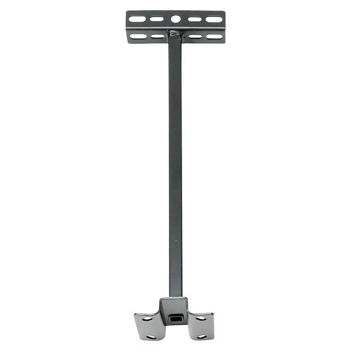 Alverlamp Soporte de foco LQ - Altura: 50 cm - Soporte de techo negro con tubo rectangular en el centro para sujetar elementos al techo de forma segura.