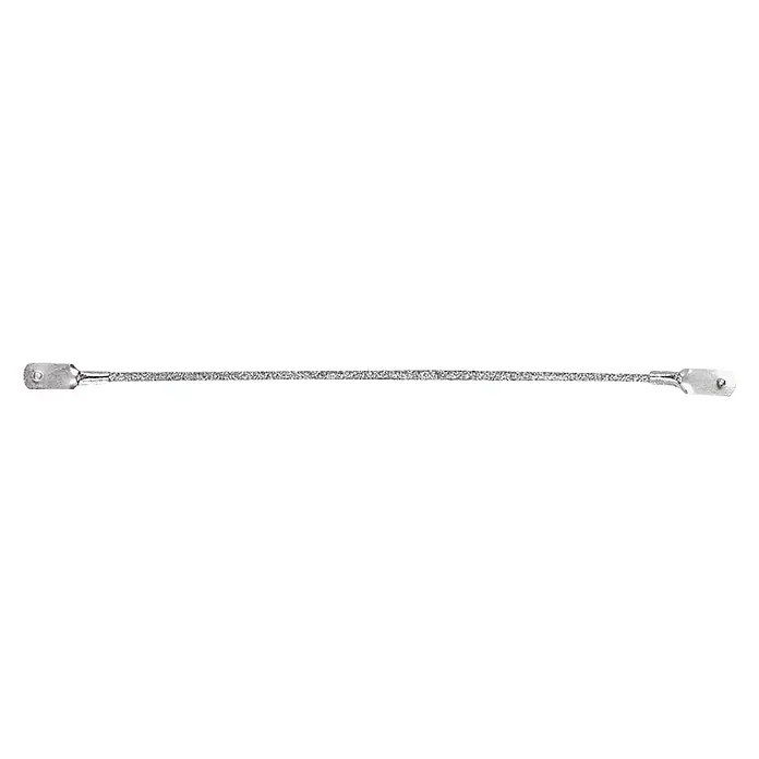 Heka Alambre de sierra - 150 mm - Primer plano detallado de una sierra de Gigli, un instrumento quirúrgico para el corte de huesos, que se muestra aquí en toda su longitud.