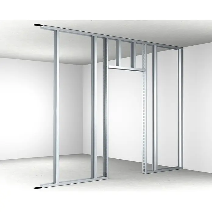 Probau CW-Standprofil - 3.500 x 100 x 50 mm - Metallständerwerk für Innenwände. Das Ständerwerk ist aus Metall gefertigt und dient als Basis für den Aufbau von Trockenbauwänden.