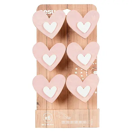 Nesu  Tirador para muebles Corazón Shabby