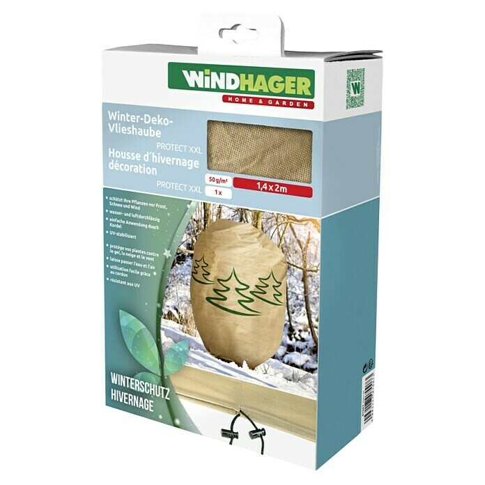 Windhager Winterschutzhaube Protect (L x B: 2 x 1,4 m, Motiv: Tannenbaum)